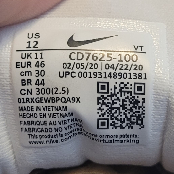 2015 Nike Air Max 'White Black' - Picture 3 of 6